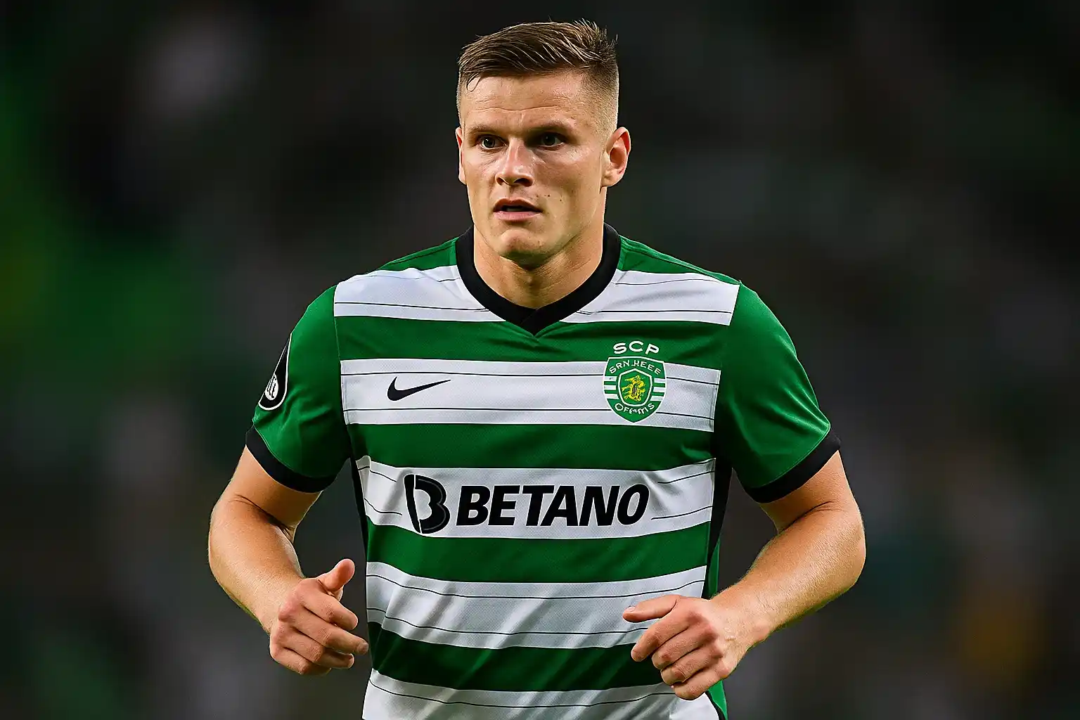 Gyokeres trong màu áo Sporting trước khi gia nhập Arsenal