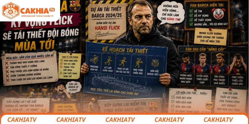 Barcelona kỳ vọng Hansi Flick sẽ tái thiết đội bóng mùa tới