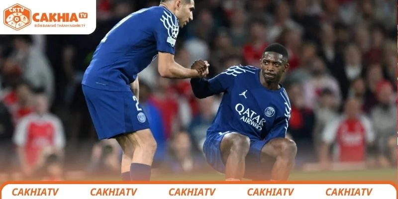 PSG nhận hung tin Dembele chấn thương nguy cơ lỡ trận đại chiến C1 với Arsenal