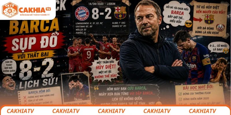 Hansi Flick từng khiến Barca sụp đổ với thất bại 8-2 lịch sử